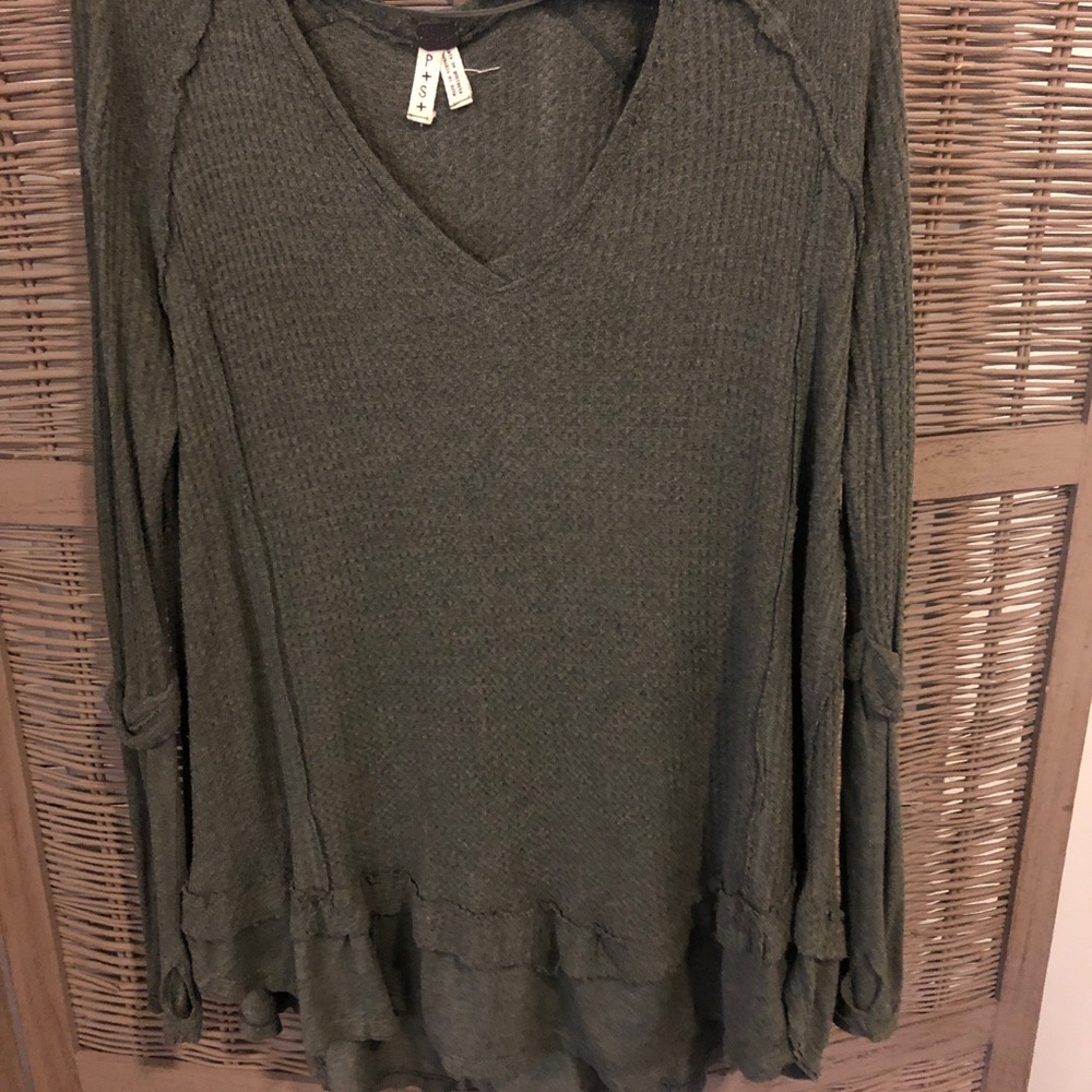 Free people jersey knit sweater
